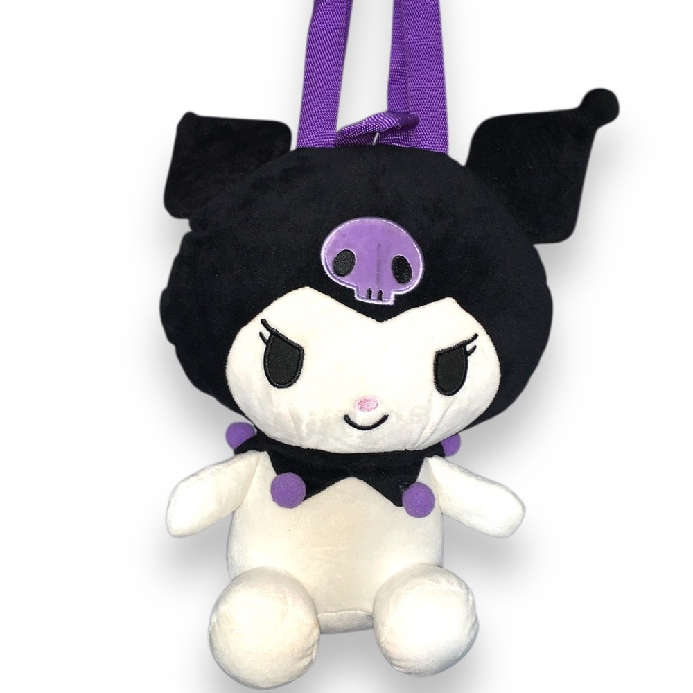 Sanrio Kuromi Plush Skull Backpack